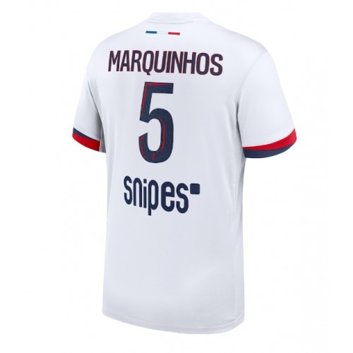 Stroje piłkarskie Paris Saint-Germain Marquinhos #5 Koszulka Wyjazdowej 2025-26 Krótki Rękaw